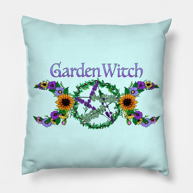 Garden Witch Pillow by RavenWake