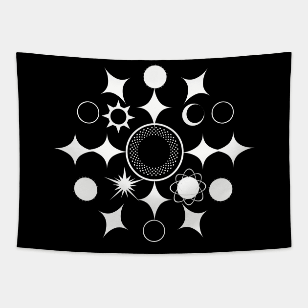 Planetary sacred geometry of the stars Tapestry by SAMUEL FORMAS