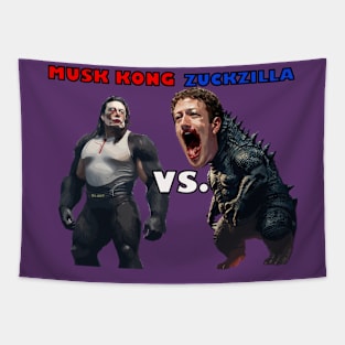 MUSK KONG VS. ZUCKZILLA Tapestry