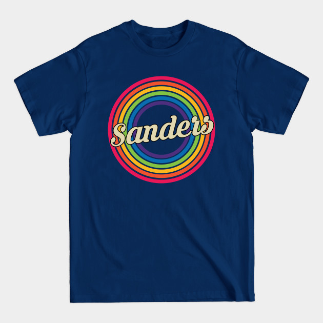 Disover Sanders - Retro Rainbow Style - Sanders - T-Shirt