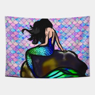 3D Mermaid Tapestry