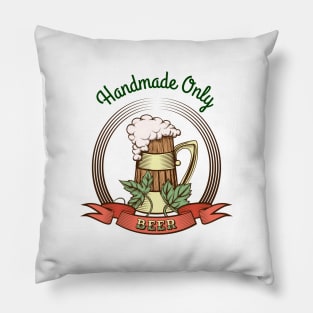 Beer Mug in Vintage Style Pillow