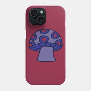 SPOTTED MUSHROOM TOADSTOOL Purple Red Fungi from my Cabinet of Curiosities - UnBlink Studio by Jackie Tahara Phone Case