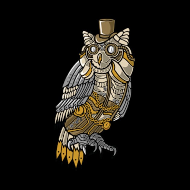 Steampunk-Owl by Eoli Studio