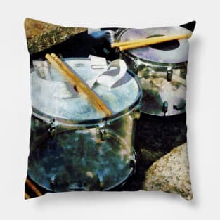 Two Snare Drums Pillow