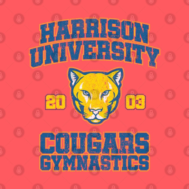 Harrison University Cougars Gymnastics - Old School by huckblade