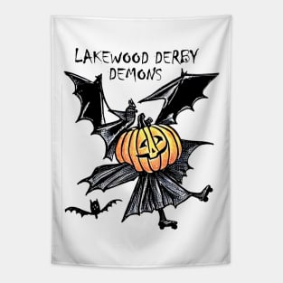 Lakewood Derby Demons Pumpkin Tapestry