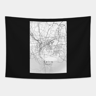 Cairo Egypt City Map Tapestry