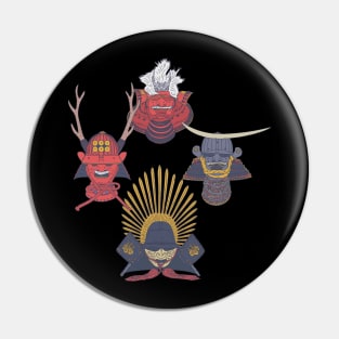 Samurai Helmet - Feudal Japanese Warrior - Kabuto Pin