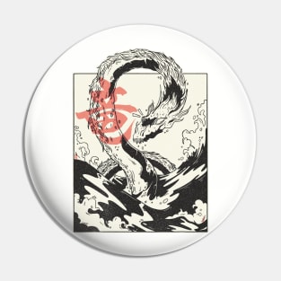 Japan Art Manga Sea Dragon Pin