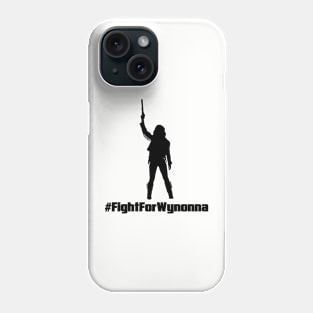 Fight For Wynonna Earp Silhouette - Black Phone Case