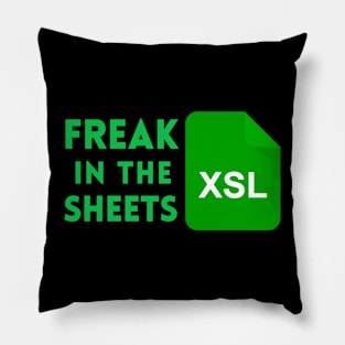 Freak In The Sheets Spreadsheets Excel Funny Office Worker Accountant Men Pillow