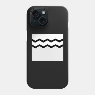 Abstract zigzag - gray, black and white. Phone Case