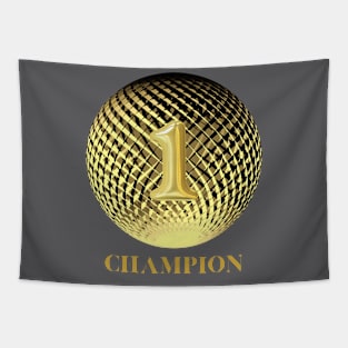 Champion number 1 in gold Tapestry