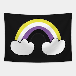 Nonbinary pride flag Tapestry