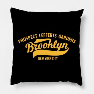 Prospect Lefferts Gardens baseball Design - Brooklyn, New York Pillow