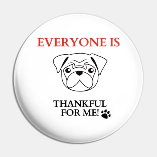 Pug dog Pin