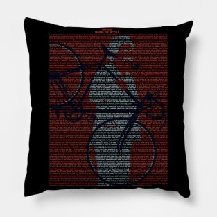 Mark Twain  "Taming the Bicycle" Pillow