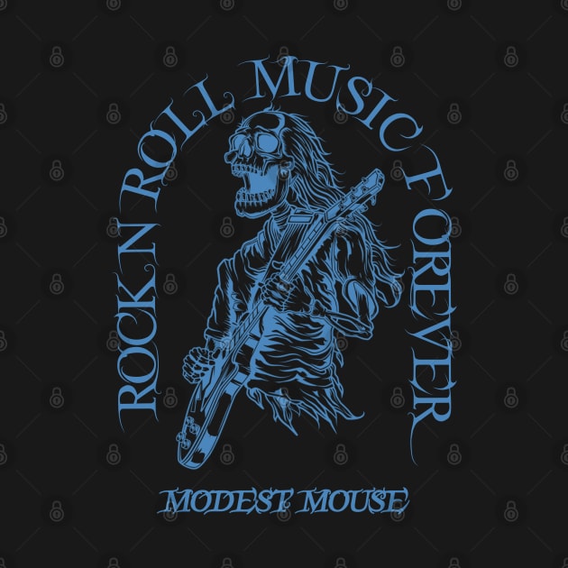 Modest Mouse /// Skeleton Guitar Player by Stroke Line