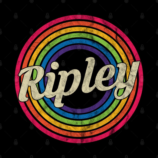 Ripley - Retro Rainbow Faded-Style by MaydenArt