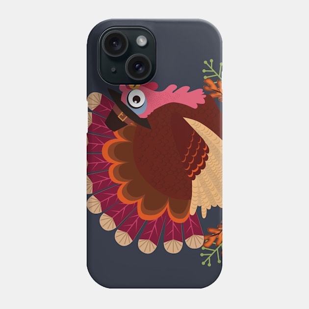 thanksgiving turkey Phone Case by richhwalsh