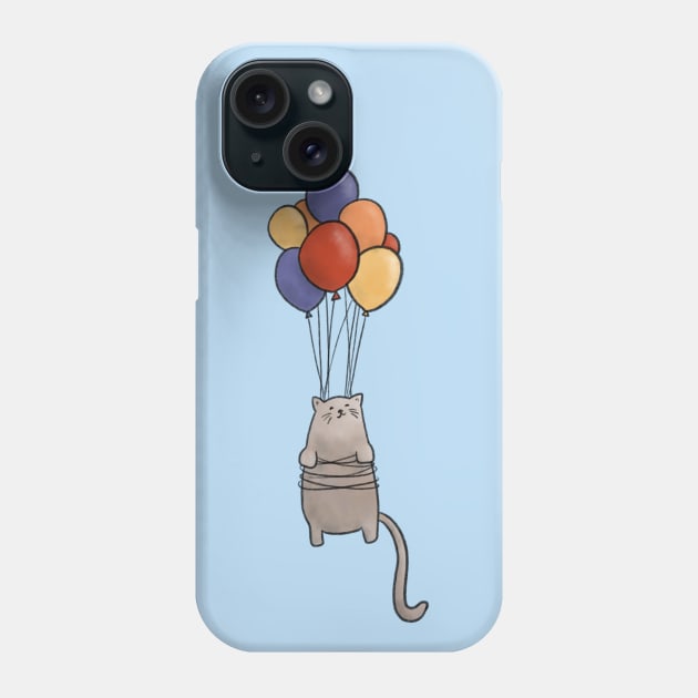 Balloon Adventure - Cat Phone Case by SRSigs