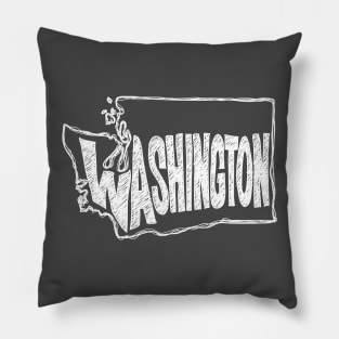 Washington (White Graphic) Pillow