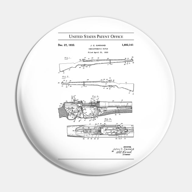 US Patent - M1 Garand Rifle Pin by Taylor'd Designs