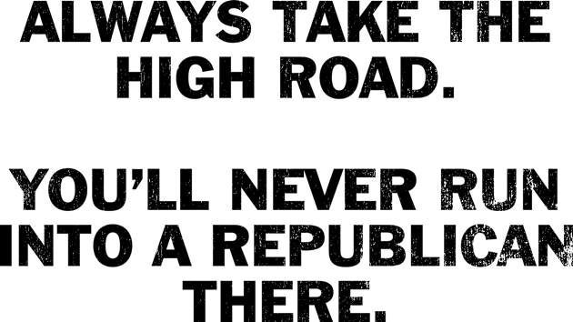 Always take the high road Kids T-Shirt by BidenBecause