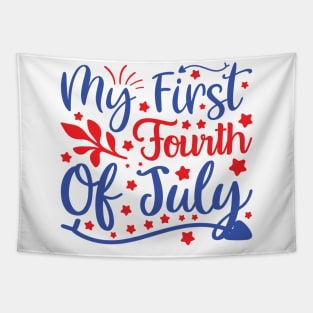 My First Fourth Of July Tapestry