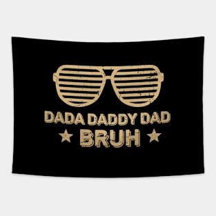 Dada Daddy Dad Bruh Retro Vintage Funny 2023 Fathers Day Tapestry