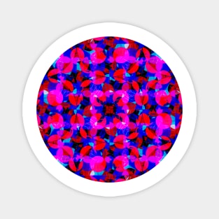 Psychedelic flower pattern Magnet