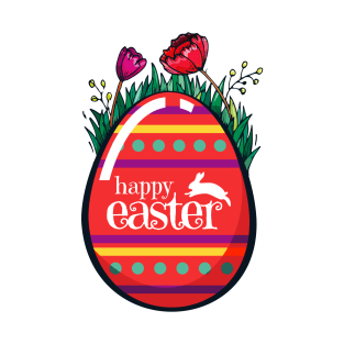 Happy Easter day. Red Easter Egg T-Shirt