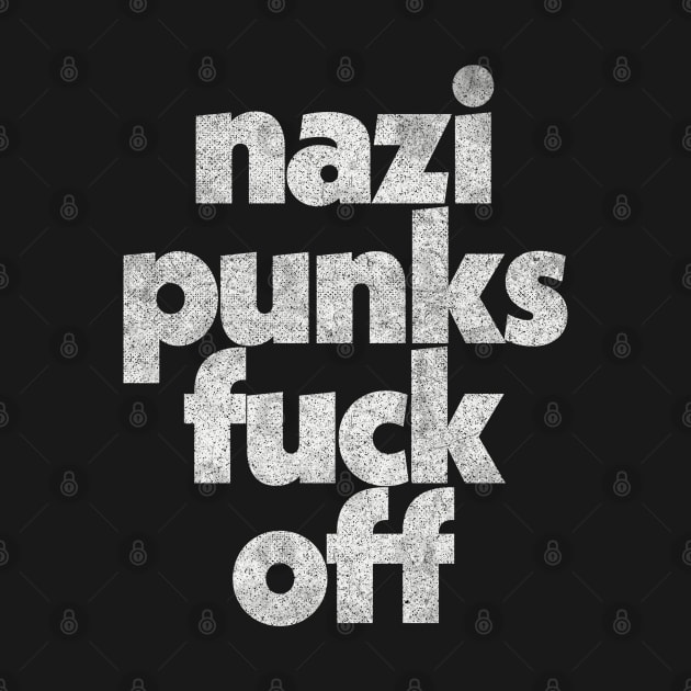 Anti Nazi / Retro Typography Slogan Design by DankFutura