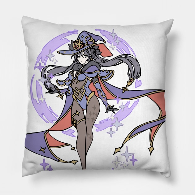 Mona from Genshin Impact Pillow by MaxGraphic