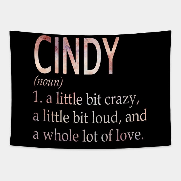 Cindy Girl Name Definition Tapestry by ThanhNga