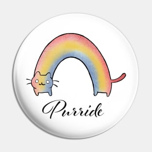 Rainbow cat purride Pin