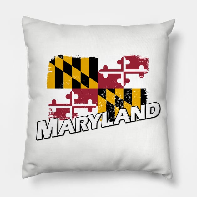 Maryland flag Pillow by PVVD