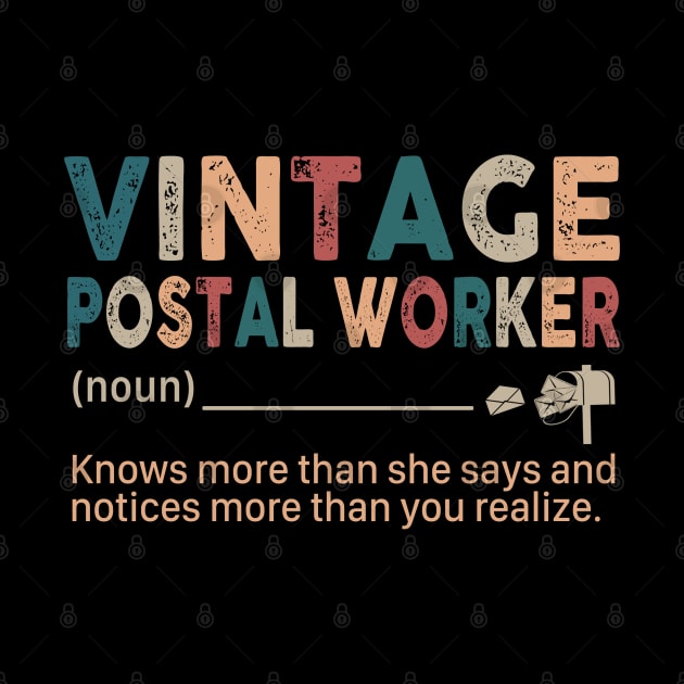 Vintage Postal Worker by janayeanderson48214