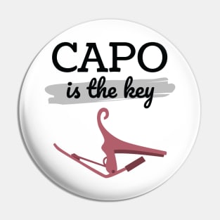 Capo is the Key Rose Gold Capo Light Theme Pin