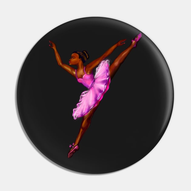 Black ballerina   ! beautiful  black girl with Afro hair and dark brown skin wearing a pink tutu.Hair love ! Pin by Artonmytee