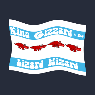 King Gizzard and the Lizard Wizard Chicago Flag T-Shirt