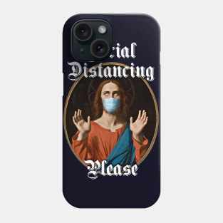 Social Distancing Jesus Phone Case