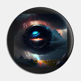 Chaotic Eye of the Storm Pin