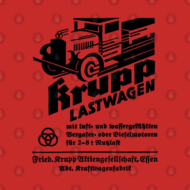 1934 KRUPP LASTWAGEN - advert by Throwback Motors