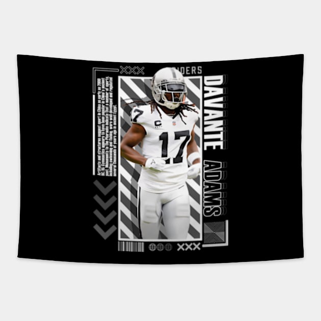 Davante Adams Paper Version 10 Tapestry by binchudala