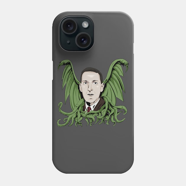 H. P. Lovecraft Phone Case by Black Snow Comics