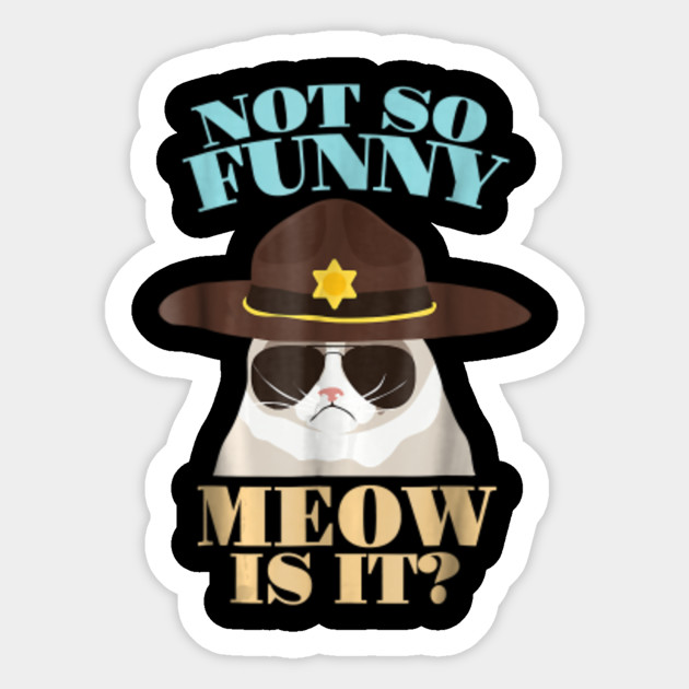Not So Funny Meow Super State Trooper T Shirt