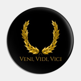 Veni Vidi Vici Gaius Julius Caesar Latin Quote Pin