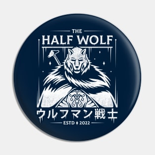 Half Wolf Knight Pin